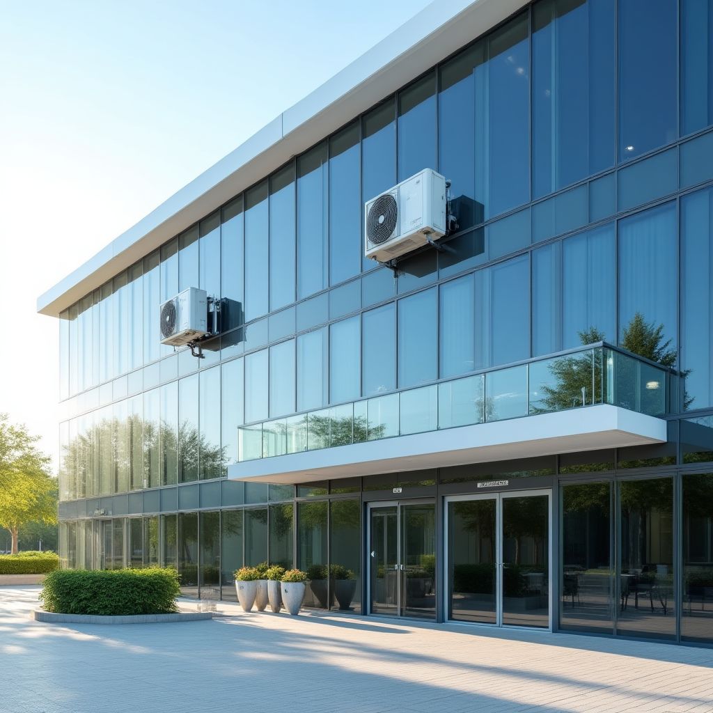 Bürogebäude Klimaanlagenreinigung