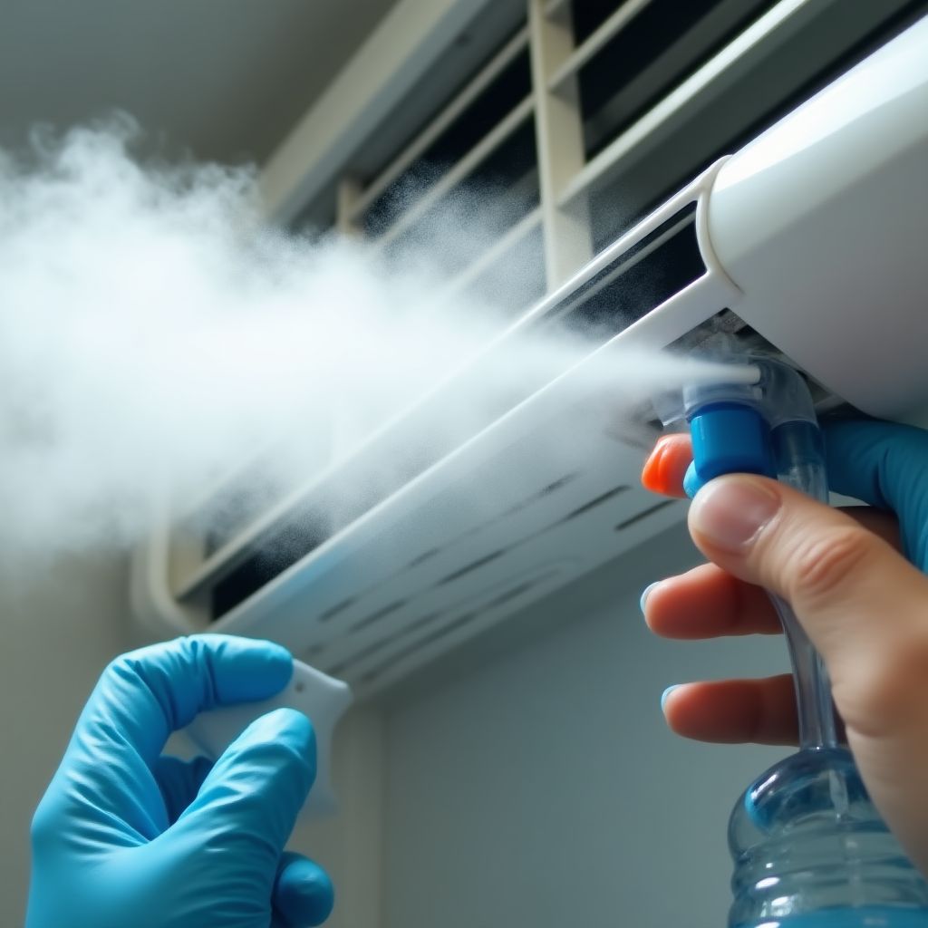 Desinfektion einer Klimaanlage